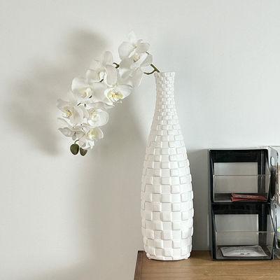 Moderne hoge witte capiz schelp vaas uitstekende parelmoeder decoratie voor interieurontwerp