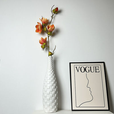 Moderne hoge witte capiz schelp vaas uitstekende parelmoeder decoratie voor interieurontwerp