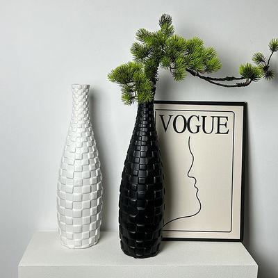Moderne hoge witte capiz schelp vaas uitstekende parelmoeder decoratie voor interieurontwerp