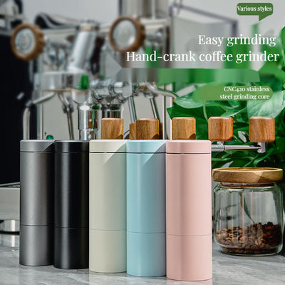 Moderne ontwerp handmatige koffiemolen met keramische boor en externe grove controle