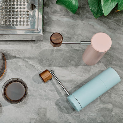 Draagbare houten gereedschappen Moderne Keramische Burr Koffiemolen Handmatig instelbare ruwheid
