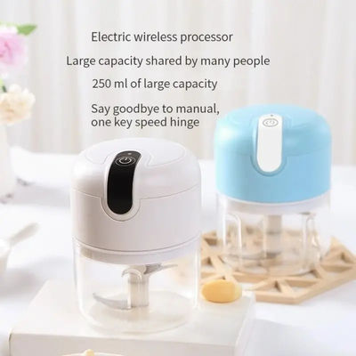Keukengereedschap 2024 Mini Electric 250mL Knoflook Ginger Masher voor robuuste duurzame gereedschappen