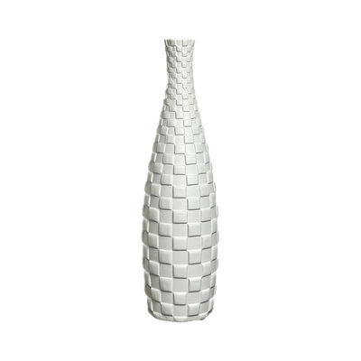 Gepersonaliseerd logo Acceptabel Elegante moderne vintage design Hoog wit Capiz Shell Vase