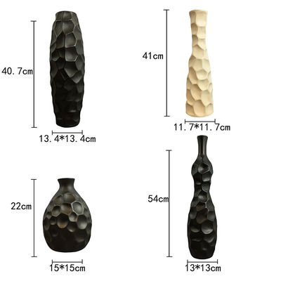 16 inch hoge slanke keramische bloemenvaas ideaal voor supermarkten en traditionele huisversiering