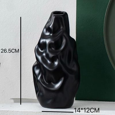 Keramische decoratieve tafeltop bloemenvazen op maat zilvergeplaatst Modern Art Deco-stijl
