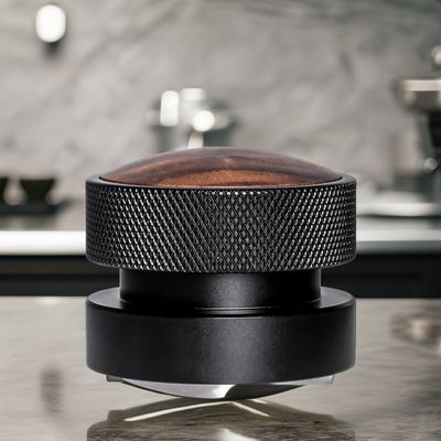 58mm roestvrij staal Espresso Tamper Set met Walnoot Hout Cap Duurzaam en milieuvriendelijk