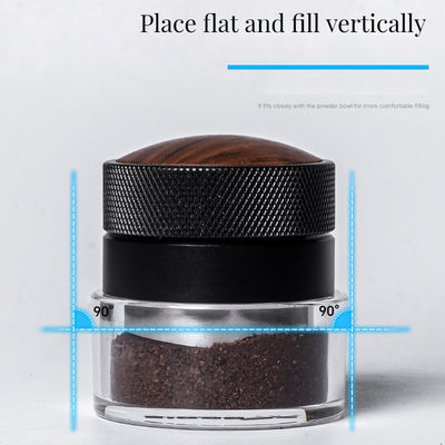 58mm roestvrij staal Espresso Tamper Set met Walnoot Hout Cap Duurzaam en milieuvriendelijk