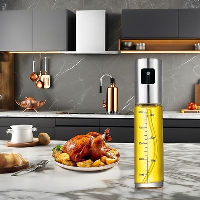 2024 Glas BBQ Barbecue Fles Set Keukengereedschap met Olijfolie Sprayer Reinigingsborstel trechter