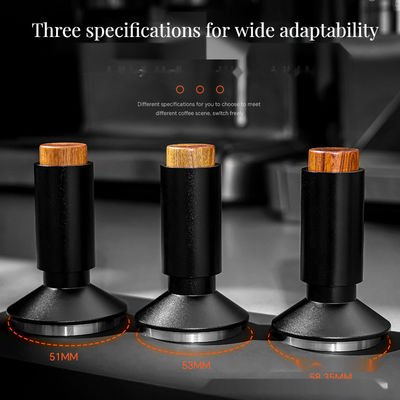 Hout Modern Design Constante Druk Koffie Tamper met Naald Roer 51mm 53mm 58mm