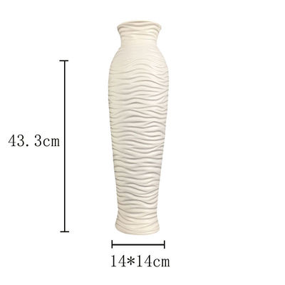 Moderne stijlvolle keramische vaas voor woonkamer Tafeldekoraties in Nordieke stijl