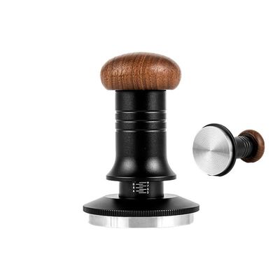 Verstelbare 51/53/58mm Solid Wood Handle Coffee Tamper Set voor Barista Cafe Keuken