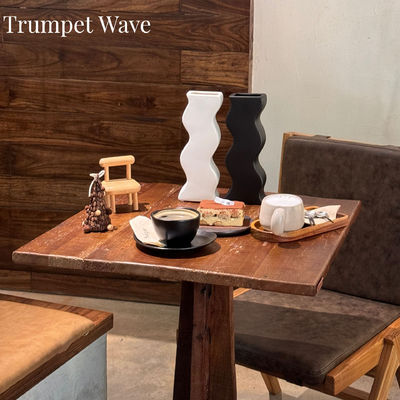 Huisdecoratie voor bruiloften Moderne witte keramische vaas voor woonkamer Eetkamer tafelversiering