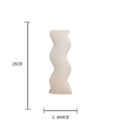 Huisdecoratie voor bruiloften Moderne witte keramische vaas voor woonkamer Eetkamer tafelversiering