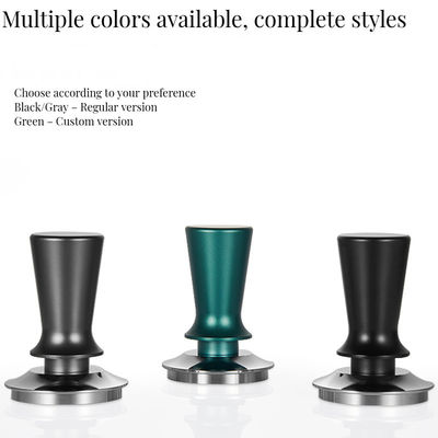 Voorraad gegraveerde druk veer geladen Tamper voor Baristas' Custom Logo Espresso Tool