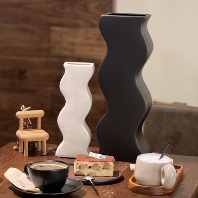 Sterrenhemel Eettafel Decoratie Moderne en elegante witte keramische vaas voor huisversiering