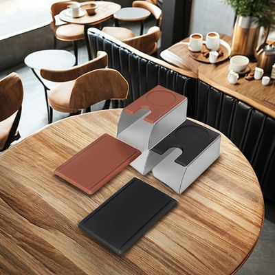 Professionele barista koffiebak met massief hout basis koffie thee accessoires