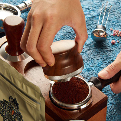 Solid Wood Portafilter voor Barista-Level Brewing Luxe Handgemaakte 58mm Koffiefunnel