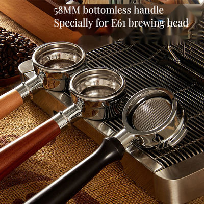 Solid Wood Portafilter voor Barista-Level Brewing Luxe Handgemaakte 58mm Koffiefunnel