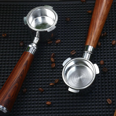 51 mm keramische handgreep Espresso Portafilter met houten handgreep en roestvrijstalen ontwerp