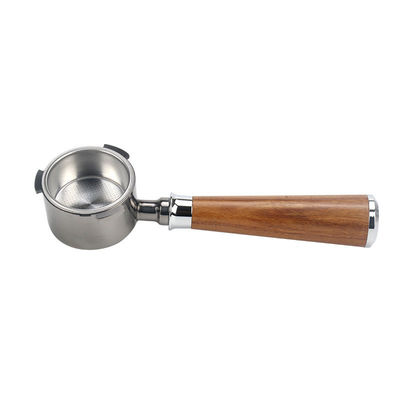 51 mm keramische handgreep Espresso Portafilter met houten handgreep en roestvrijstalen ontwerp