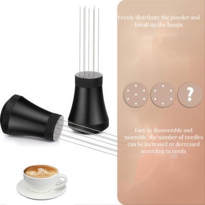 Roestvrij staal espresso distributeur klassiek ontwerp met keramische koffiepoeder naalden