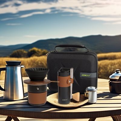 Roestvrij staal handmeul keramische filterbeker voor makkelijk koffie brouwen onderweg