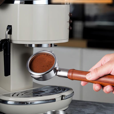 Zilveren 51mm magnetische koffie dosering ring met aan te passen logo Acceptabel Barista Tamper