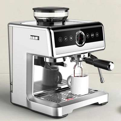 Halfautomatische koffiemachine met alle accessoires Italiaanse roestvrij staal Automatische