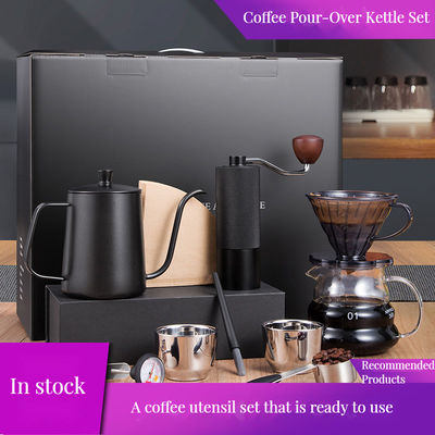 COFFEE Theemaker Roestvrij staal handmatige koffiemolen met instelbare snelheid en deksel