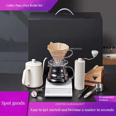 COFFEE Theemaker Roestvrij staal handmatige koffiemolen met instelbare snelheid en deksel