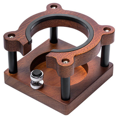 Schuimmelkfunctie Elegante massief hout koffie- en thee-gereedschapstandaard met stampstation