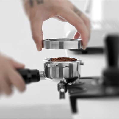 Roestvrij staal Koffiebonen Tamper milieuvriendelijk 51mm 58mm Magnetische Koffie Dosering Ring