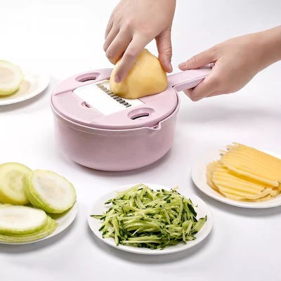 Gepersonaliseerd logo multifunctionele groente- en fruitschalen snijmachine voor moderne gastronomische keuken