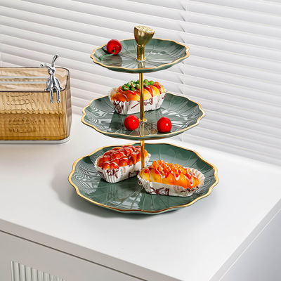 Trendy 10 inch 3 laag keramische plaat Moderne dessert stand voor Valentijnsdag feesten
