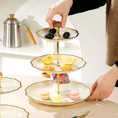 Elegant papier 3-laag keramische plaat voor Pasen Brunch Valentijnsdag Diwali traktaties