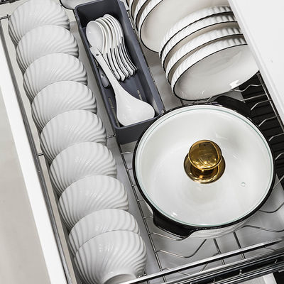 Dinerware sets in Contemporary Design Style Keramisch wit porselein met zwarte rand