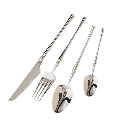 Terug naar school 24pcs Luxe Gold Roestvrijstalen Platware Set voor Contemporary Design