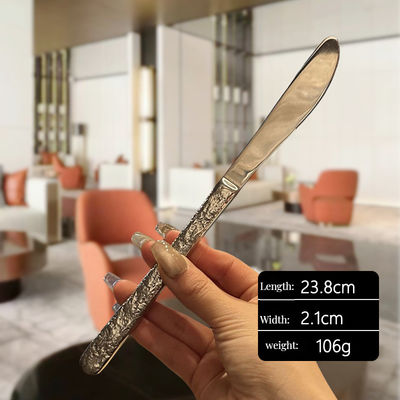 Steenpatroon roestvrijstalen bestek set zilverware tafelgerei voor evenementen Posuda dinerware