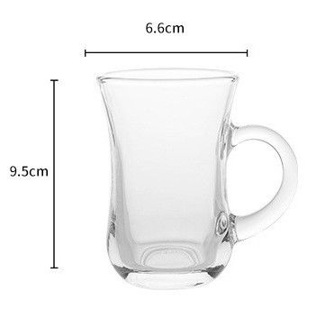 Minimalistisch ontwerp stijl bergvormige glazen beker voor het drinken van koffie sap of ijs