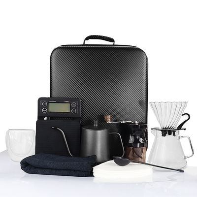 Geschenkdoos Handtas Giet over Kit Set met metalen bonen molen Doos Ideale Ramadan Coffee Set