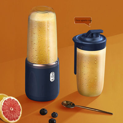 Supermarkten 400 ml Draagbare bamboejuicer blender met container en batterij opladen