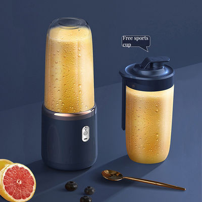 Supermarkten 400 ml Draagbare bamboejuicer blender met container en batterij opladen