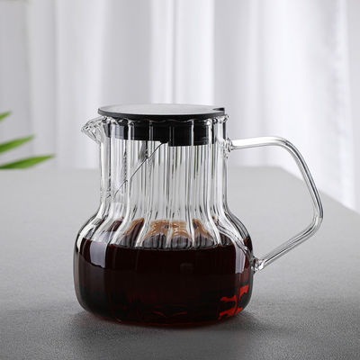 Gelaagde ketel met gestreepte houten deksel met klassiek ontwerp Duurzaam en temperatuurbestendig