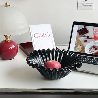 Luxe veelkleurige ronde PET-plaat voor het serveren van salade en snacks op moderne keukenfeesten