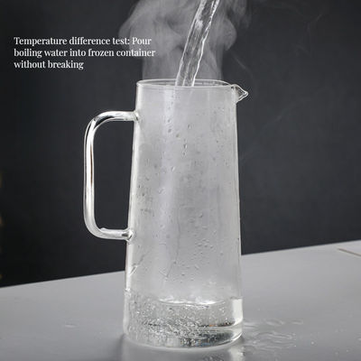 1L/1.4L hoge borosilicaat glas waterfles met duurzaam roestvrijstalen filter