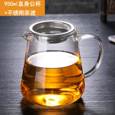 350-950 ml vierkant doorzichtig borosilicaat glas Kung Fu thee koffiebekers voor dagelijks gebruik