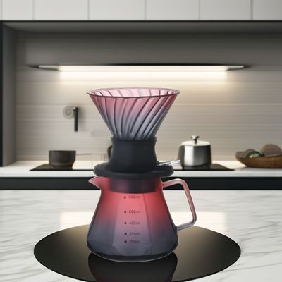 Roestvrij staal koffiefilter handdruppelpotpercolators voor het gieten van koffie en thee set