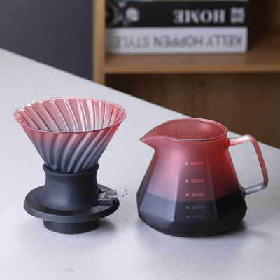 Roestvrij staal koffiefilter handdruppelpotpercolators voor het gieten van koffie en thee set