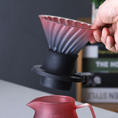 Roestvrij staal koffiefilter handdruppelpotpercolators voor het gieten van koffie en thee set