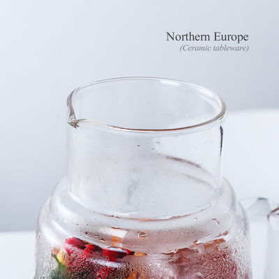 Modern ontwerp Warm/Koud Water Krug Sap Drank Carafe Glaspot Set met Cup